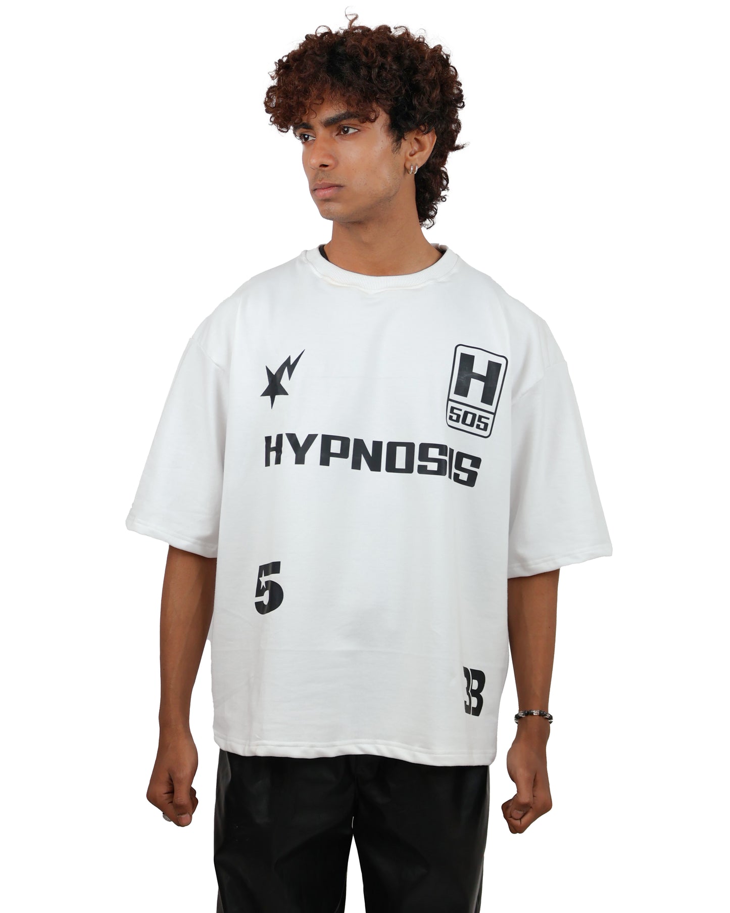 HYPNOSIS WHITE OVERSIZED T-SHIRT