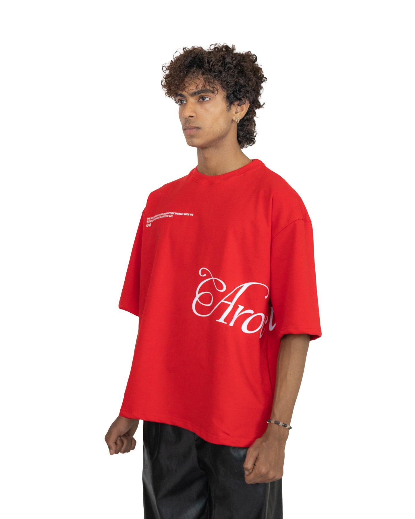 ARCOCITY RED OVERSIZED T SHIRT