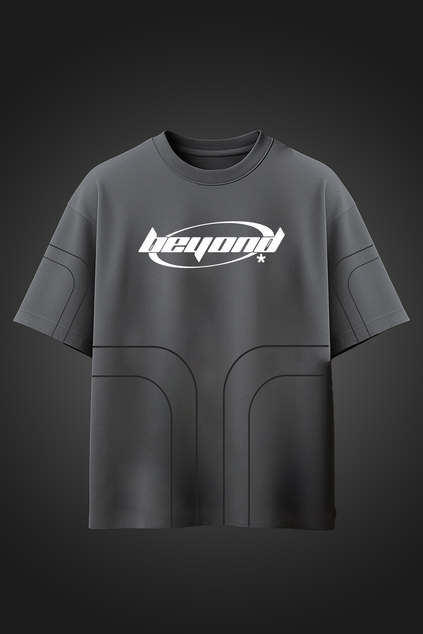 BEYOND ARC GREY Oversized T-Shirt