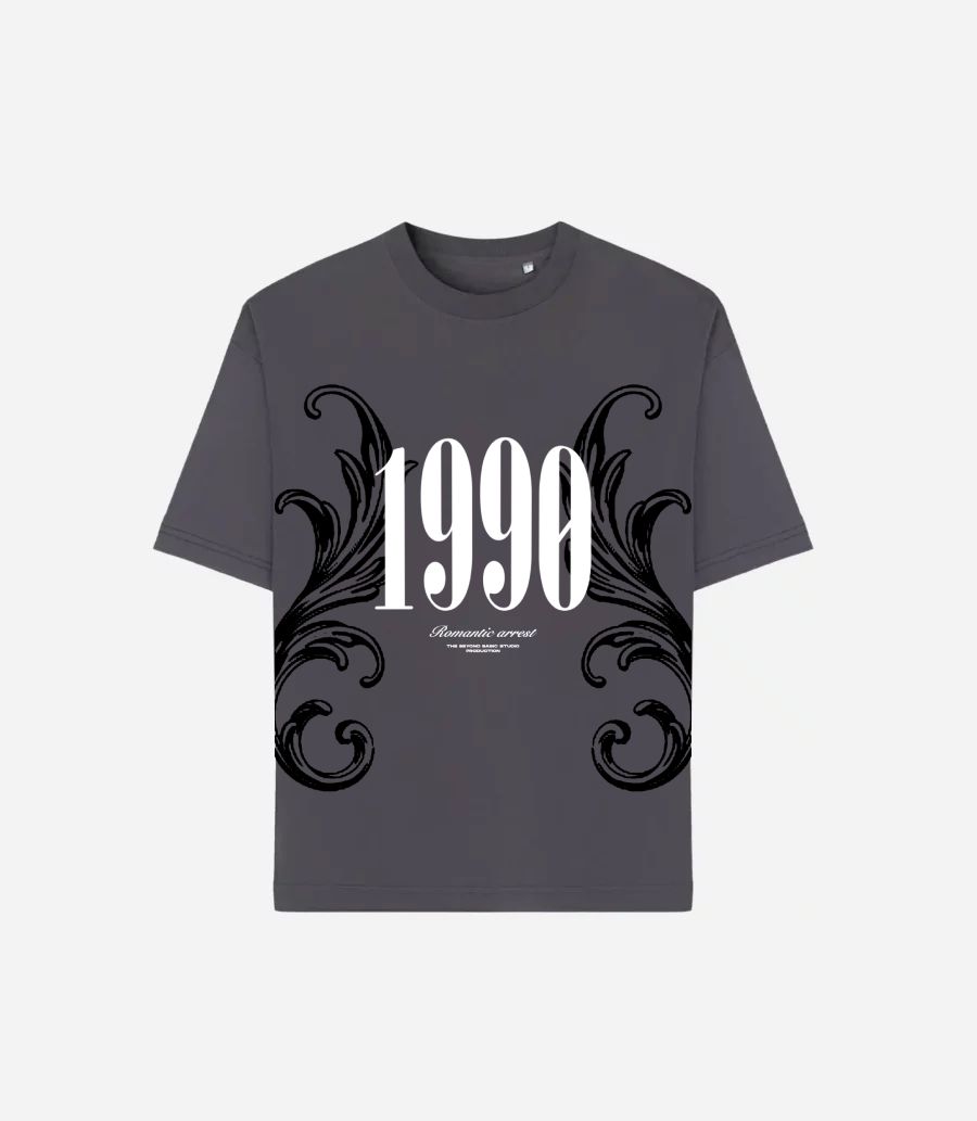 1990 GREY OVERSIZED T SHIRT