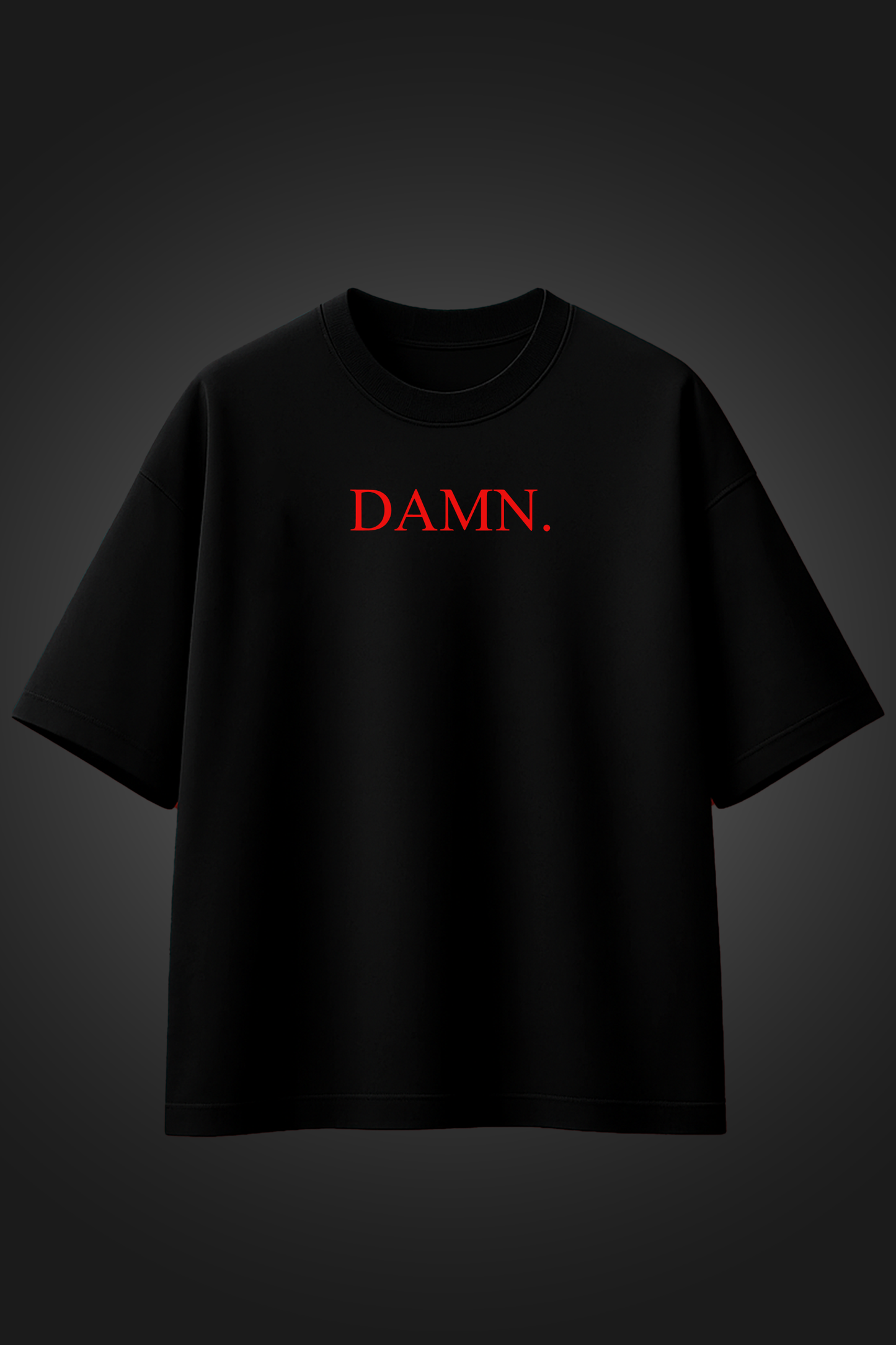 KENDRICK LAMAR BLACK OVERSIZED T SHIRT