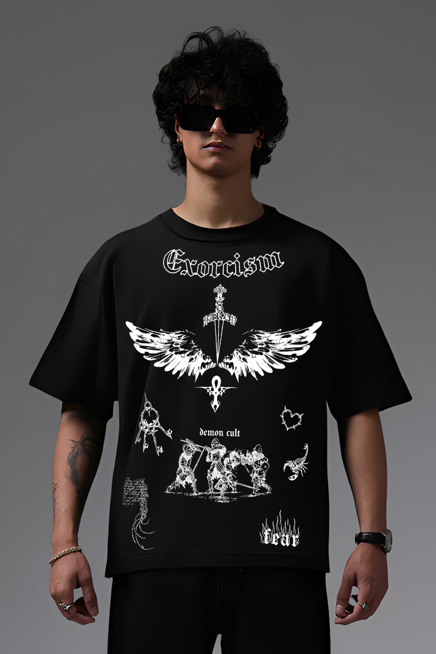 EXORCISM BLACK OVERSIZED T SHIRT