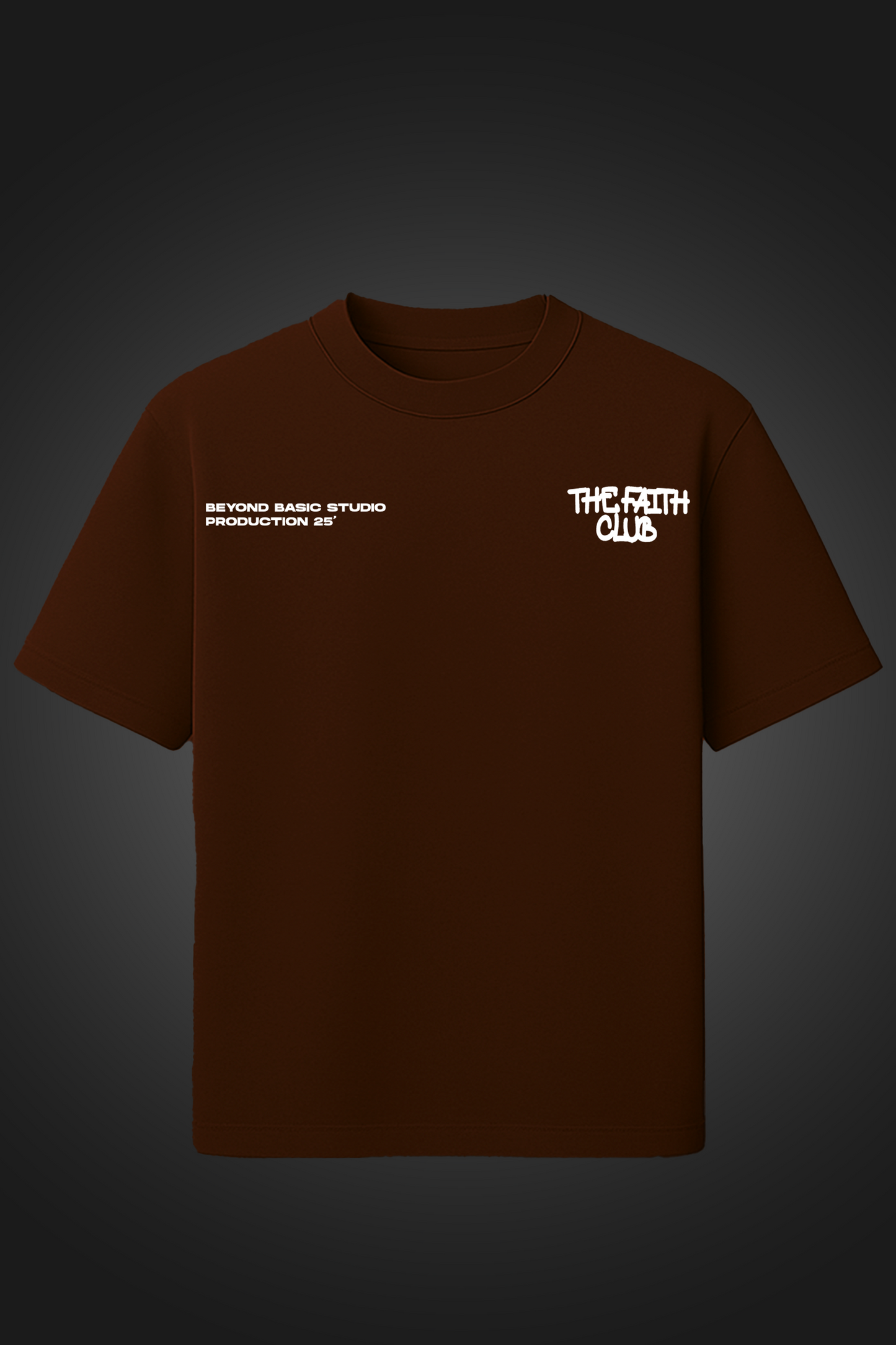 THE FAITH CLUB BROWN OVERSIZED T SHIRT