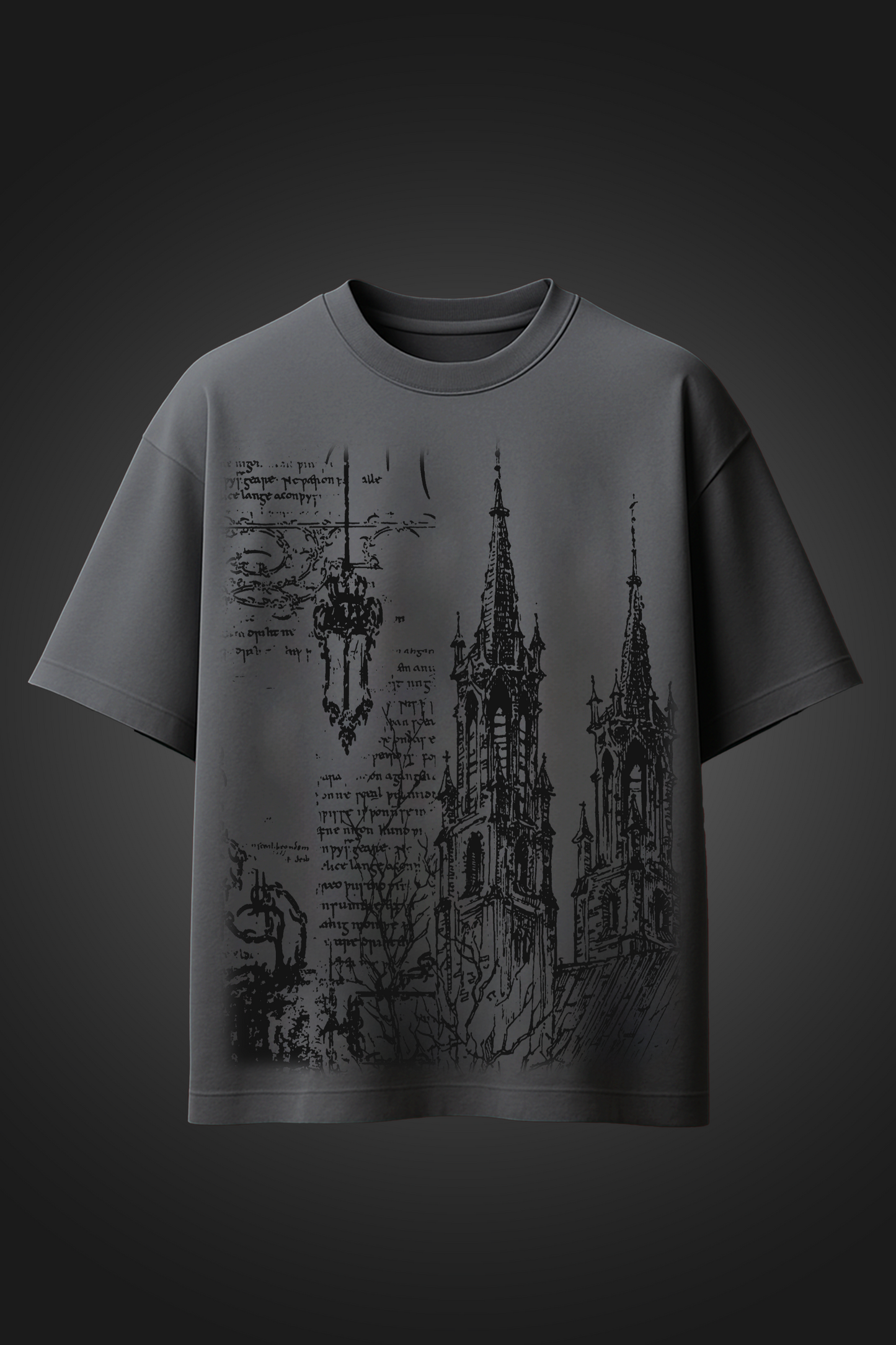 STATIC GREY OVERSIZED T SHIRT