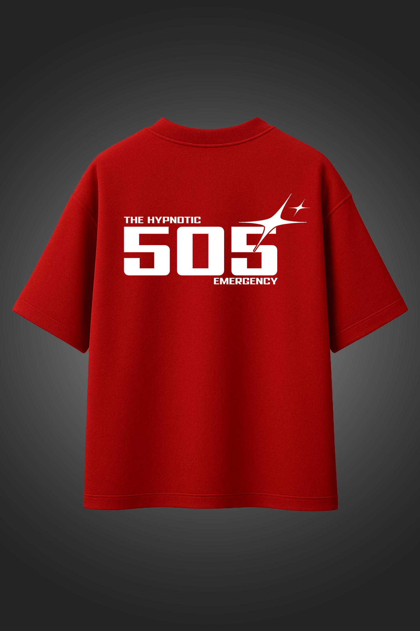 RED HYPNOSIS OVERSIZED TSHIRT