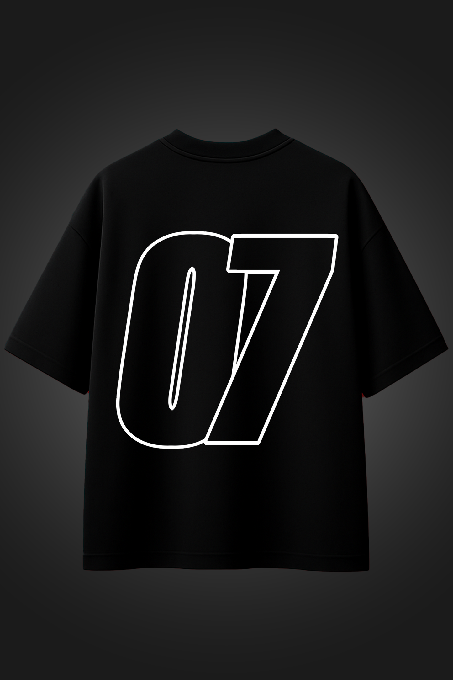 star 07 black oversized t shirt