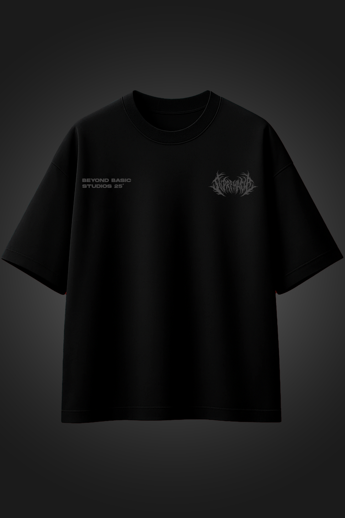 SUPERMACY BLACK OVERSIZED TSHIRT
