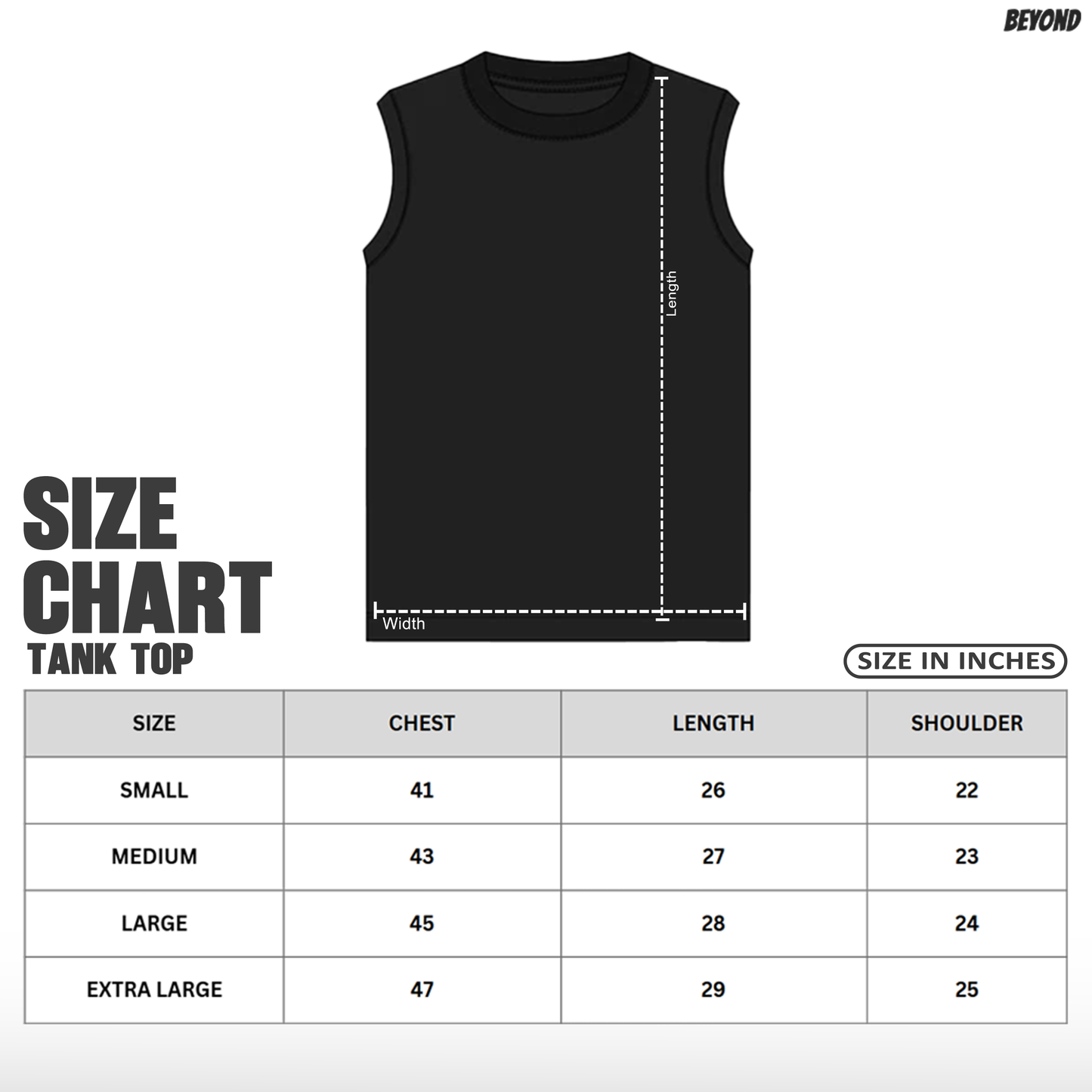 GREY CROWN CHAOS MENS TANK