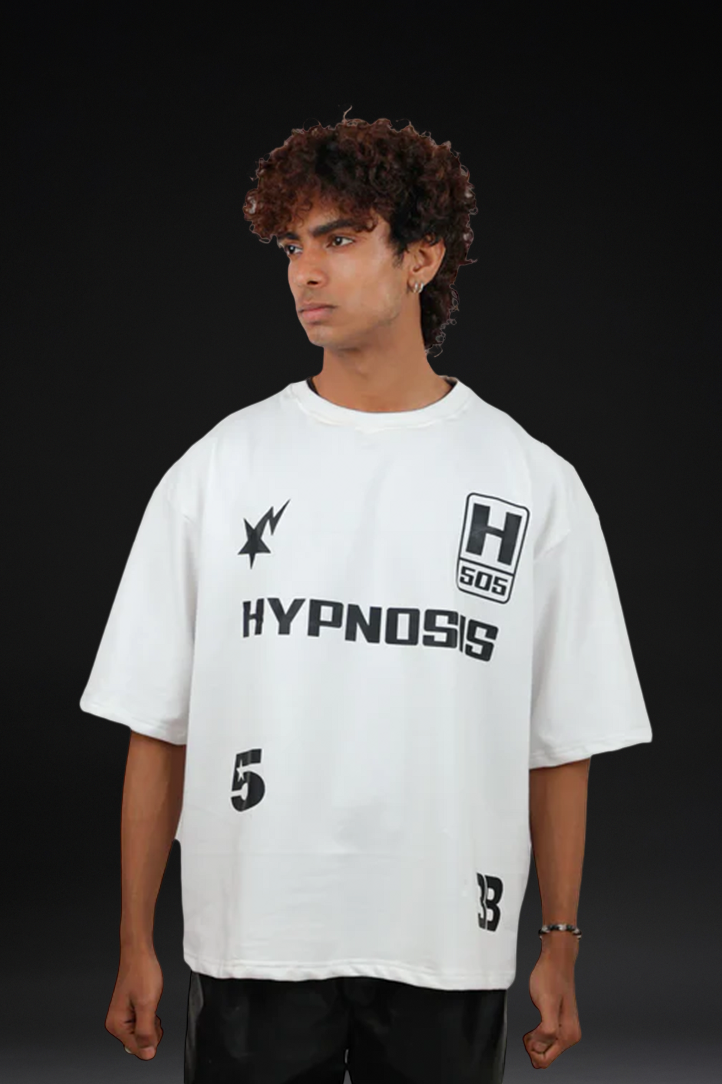 HYPNOSIS WHITE OVERSIZED T-SHIRT