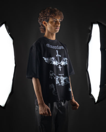 EXORCISM BLACK OVERSIZED T SHIRT