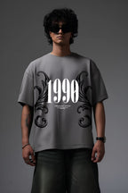 1990 GREY OVERSIZED T SHIRT