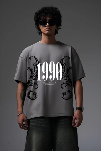 1990 GREY OVERSIZED T SHIRT