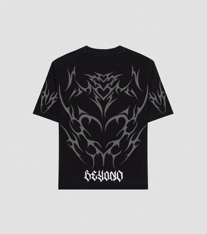 BEYOND ORIGINALS BLACK OVERSIZED T-SHIRT