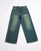 DUSTY OLIVE BAGGY DENIMS