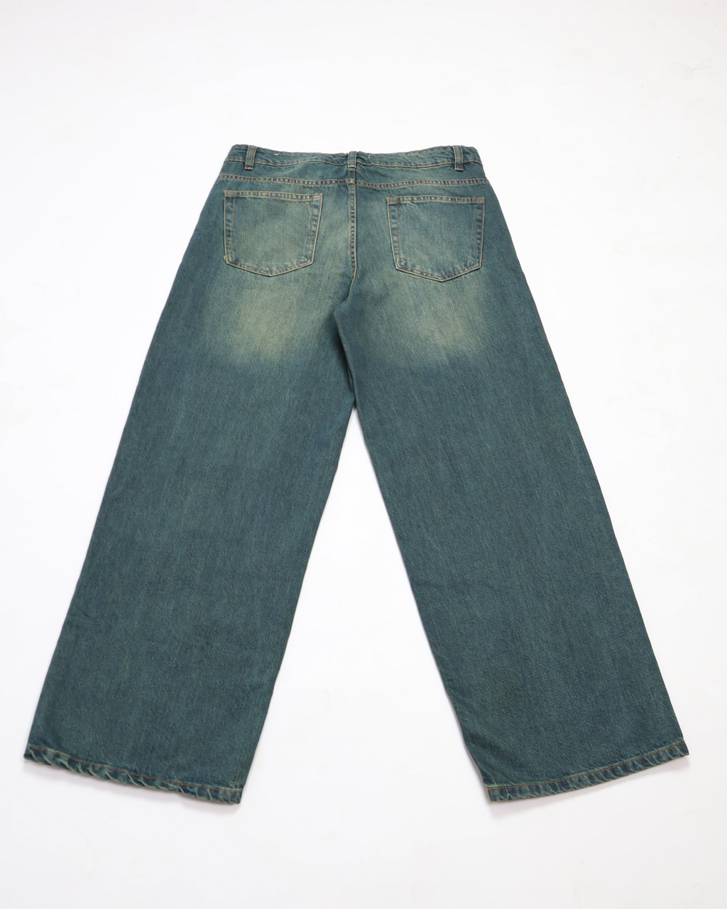 DUSTY OLIVE BAGGY DENIMS