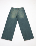 DUSTY OLIVE BAGGY DENIMS