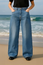Faded Sky BAGGY DENIMS