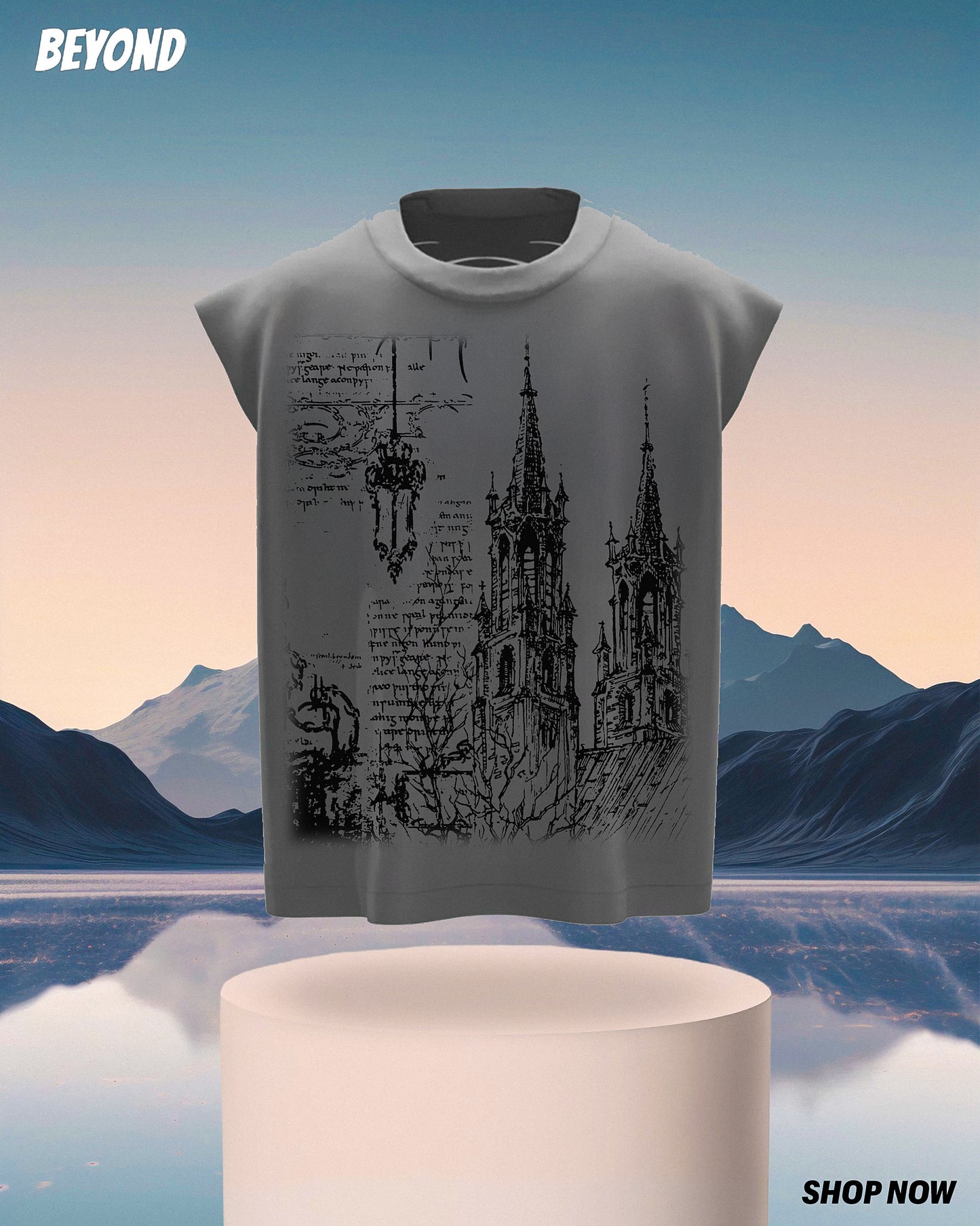 GREY STATIC MENS TANK