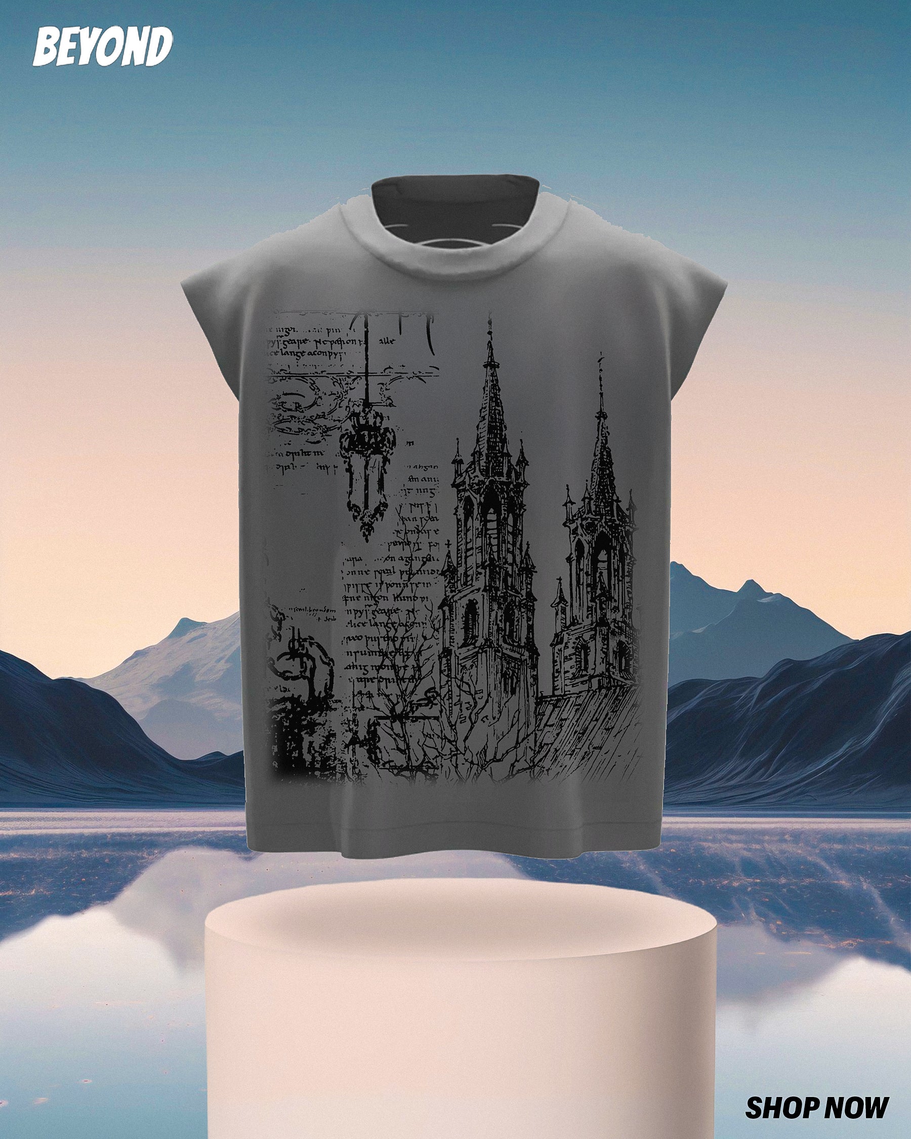 GREY STATIC MENS TANK