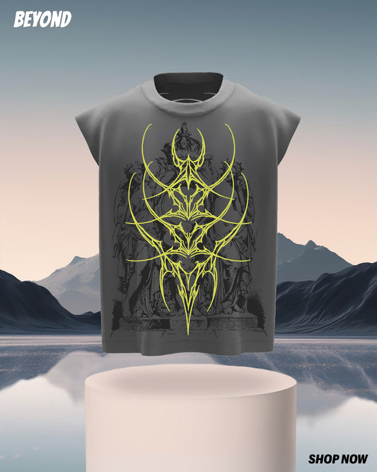 GREY CROWN CHAOS MENS TANK
