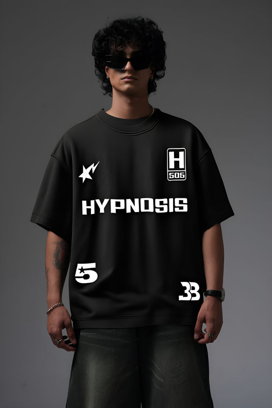 HYPNOSIS BLACK OVERSIZED T SHIRT