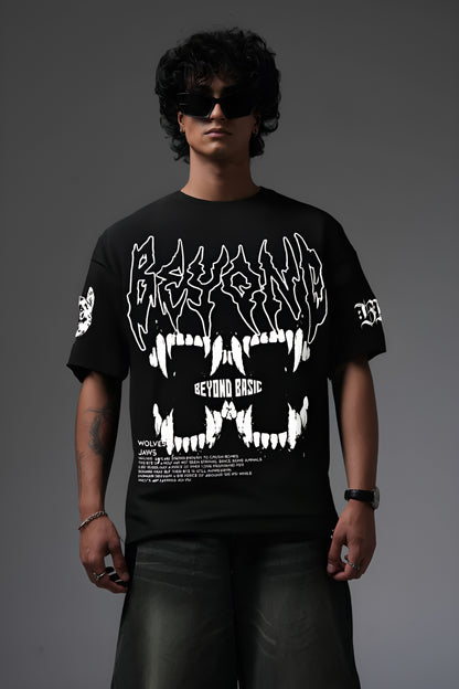 VENOM JAW BLACK OVERSIZED T SHIRT