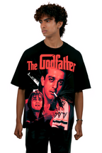 SANJAY DUTT BLACK OVERSIZED T SHIRT