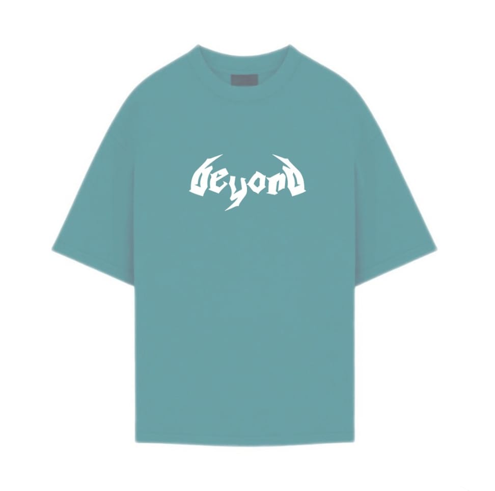 Oversized Teal Blue Graphic T-Shirt