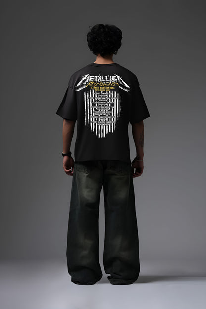 METTELICA BLACK OVERSIZED T SHIRT