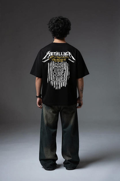 METTELICA BLACK OVERSIZED T SHIRT
