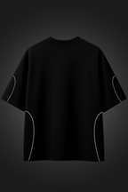 BEYOND INFINITY BLACK OVERSIZED T SHIRT