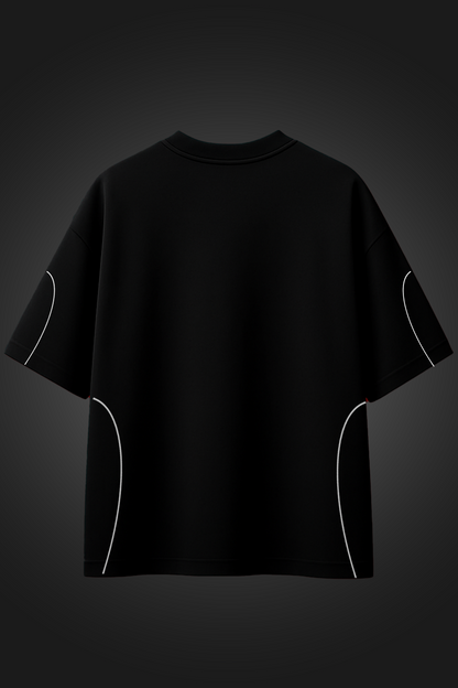 BEYOND INFINITY BLACK OVERSIZED T SHIRT