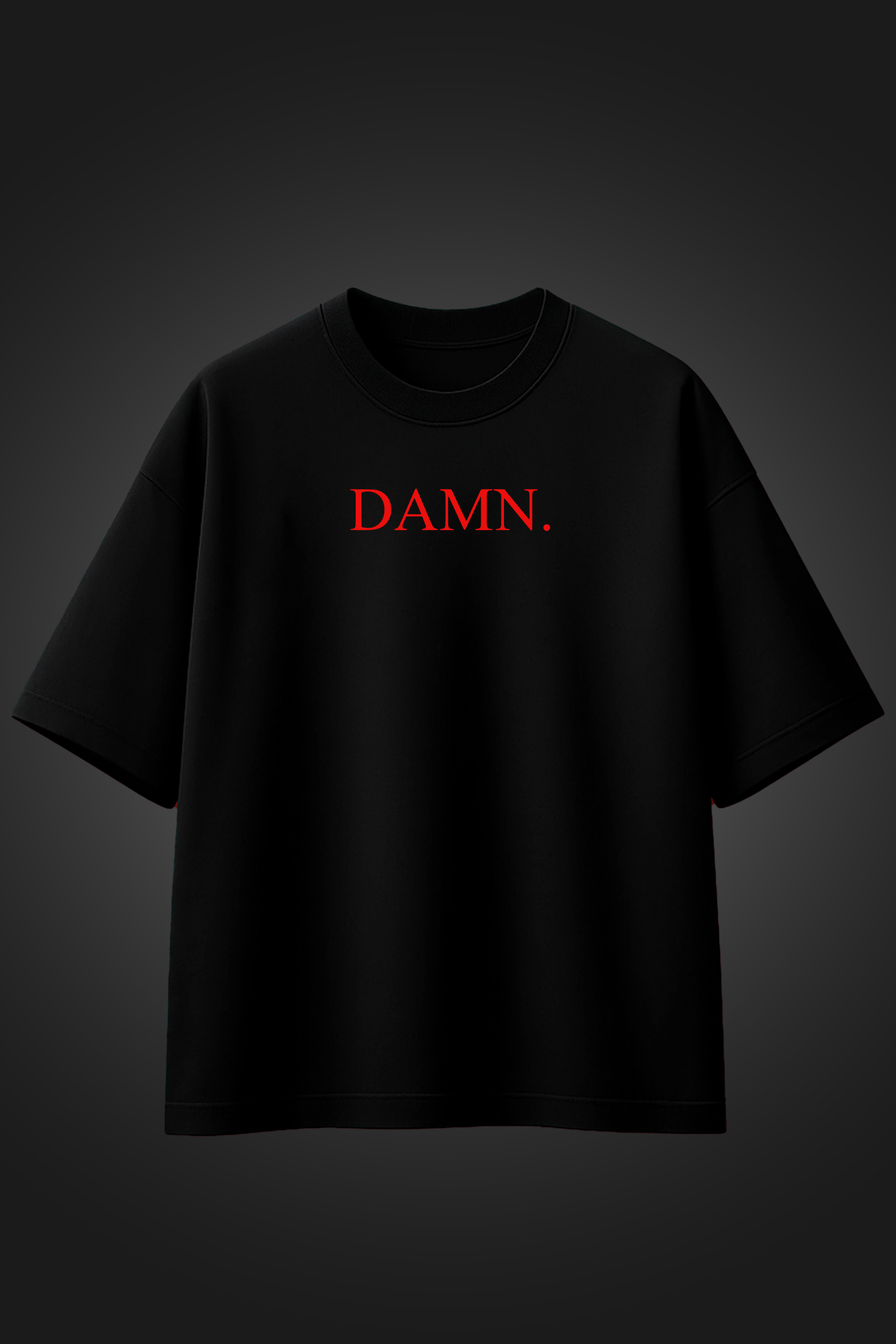 KENDRICK LAMAR BLACK OVERSIZED T SHIRT