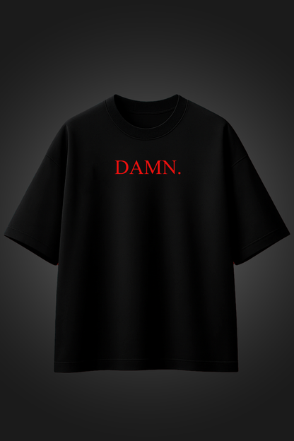 KENDRICK LAMAR BLACK OVERSIZED T SHIRT