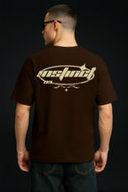INSTINCT BROWN OVERSIZED T SHIRT