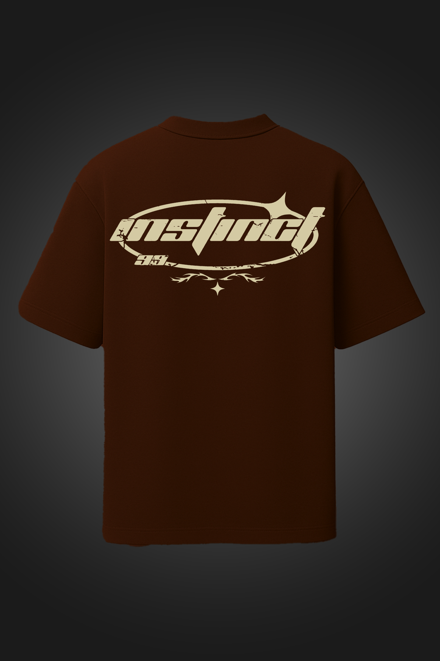 INSTINCT BROWN OVERSIZED T SHIRT