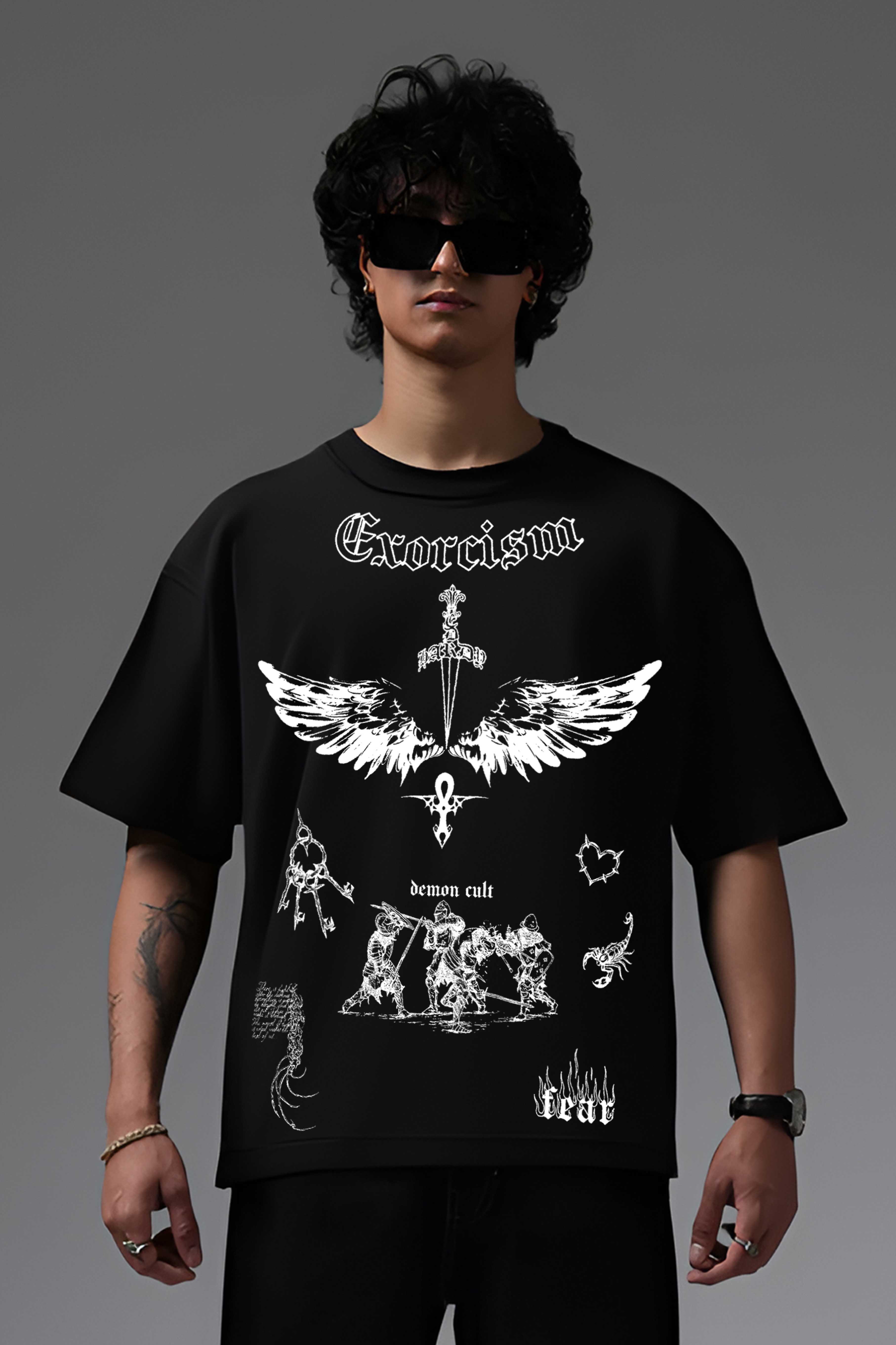 EXORCISM BLACK OVERSIZED T SHIRT