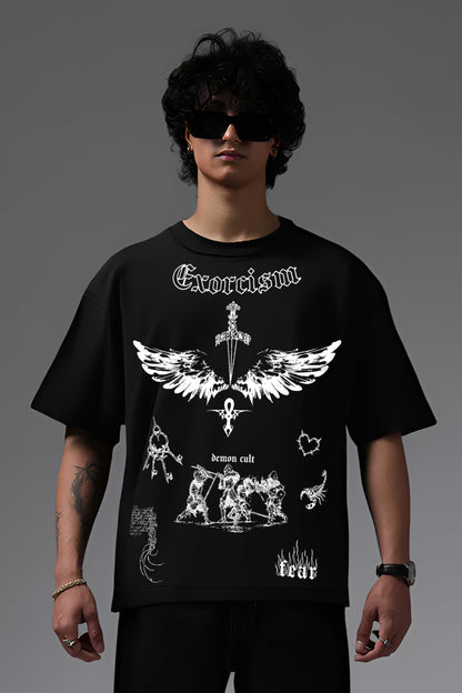 EXORCISM BLACK OVERSIZED T SHIRT