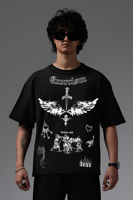 EXORCISM BLACK OVERSIZED T SHIRT