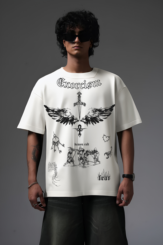 WHITE EXORCISM OVERSIZED TSHIRT