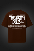 THE FAITH CLUB BROWN OVERSIZED T SHIRT