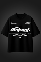 INSTINCT BLACK OVER SIZED T SHIRT