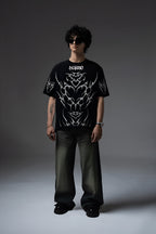 BEYOND ORIGINALS BLACK OVERSIZED T-SHIRT