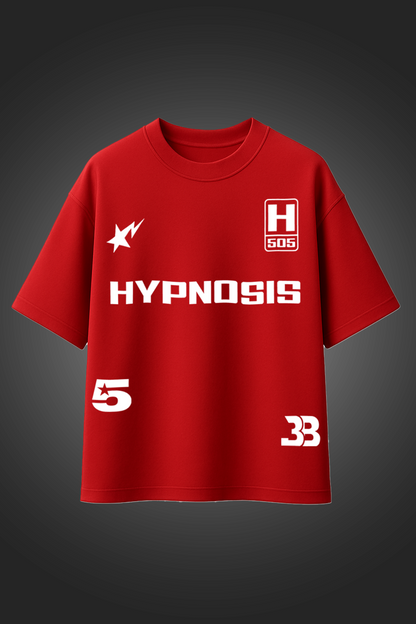 RED HYPNOSIS OVERSIZED TSHIRT