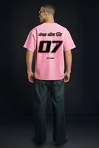 BEYOND 07 PINK OVERSIZED T SHIRT