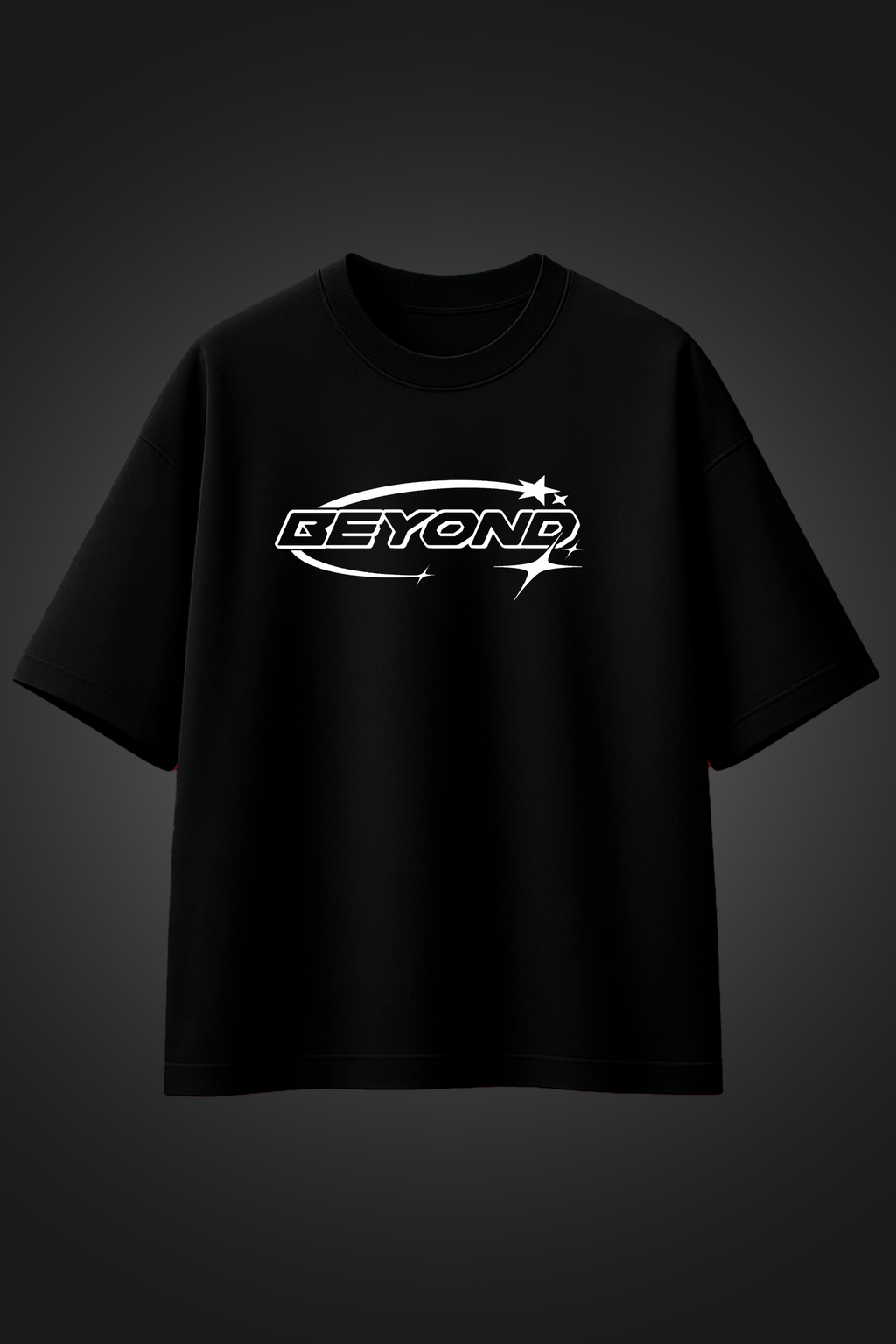 BEYOND 07 BLACK OVERSIZED T SHIRT