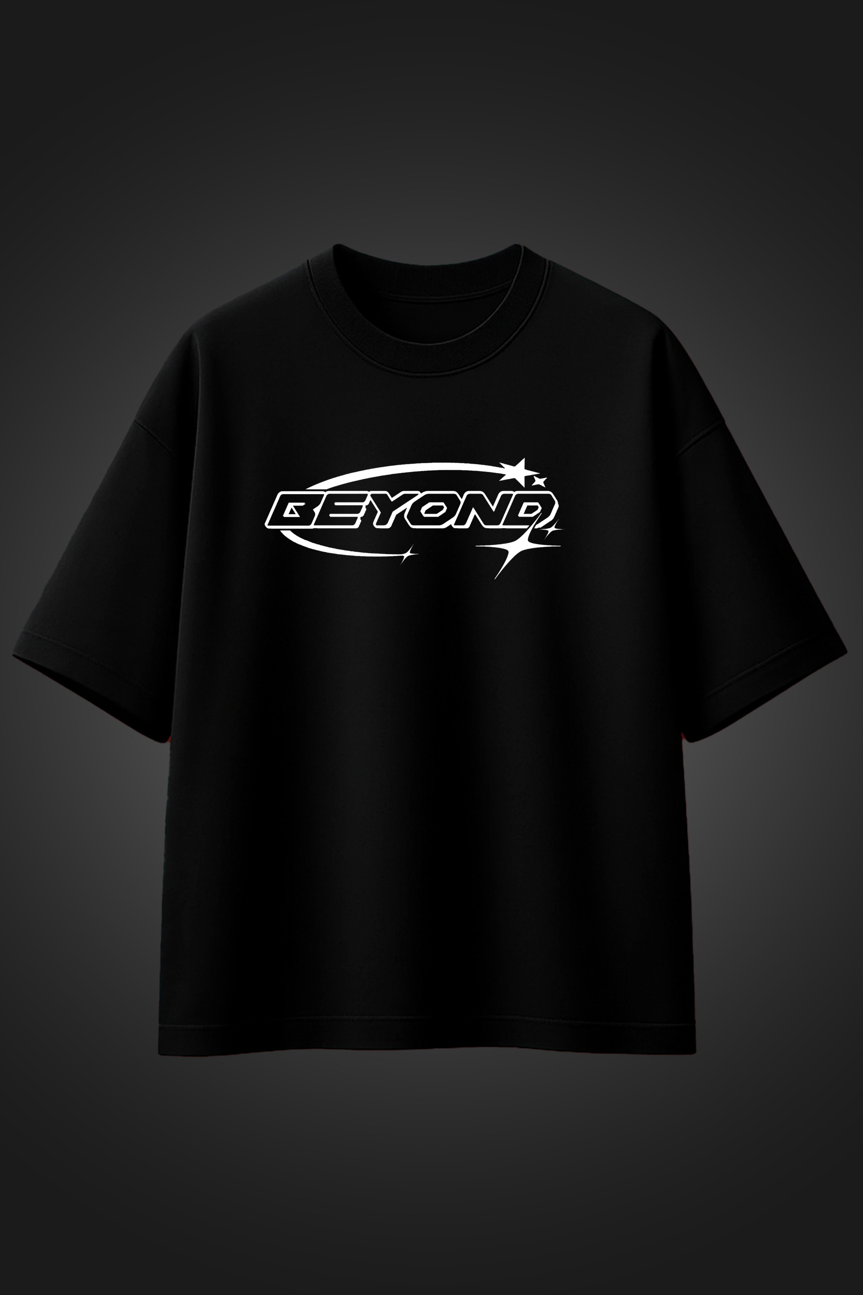 BEYOND 07 BLACK OVERSIZED T SHIRT