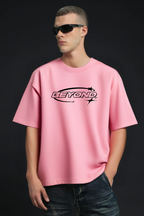 BEYOND 07 PINK OVERSIZED T SHIRT