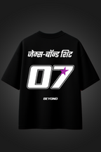 BEYOND 07 BLACK OVERSIZED T SHIRT