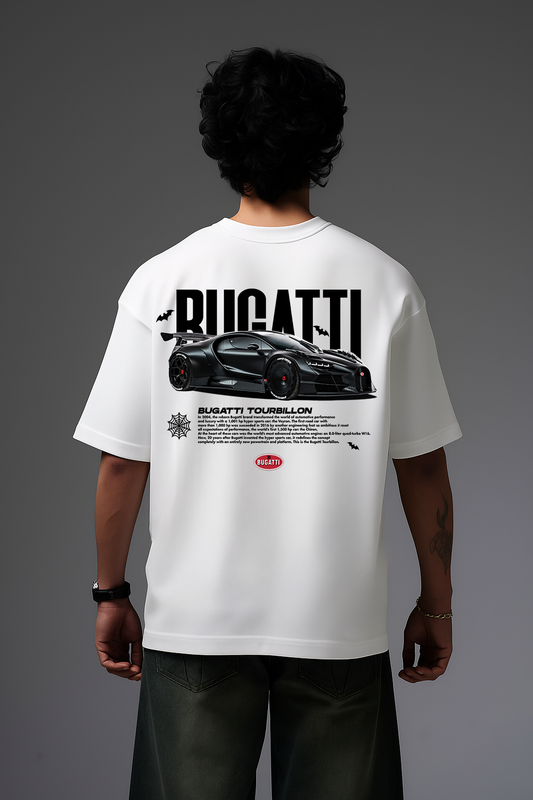BUGGATI WHITE OVERSIZED T SHIRT